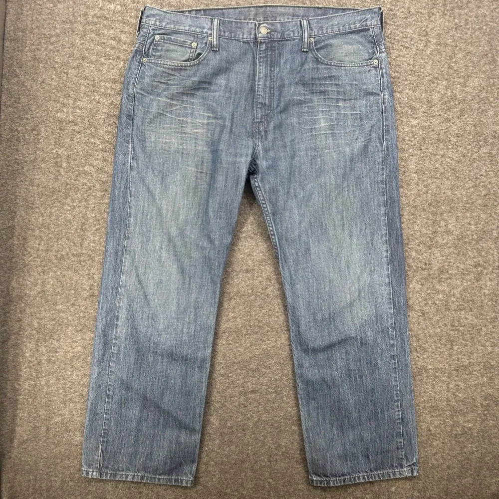 Levis 569 Loose Straight Jeans Mens 38 Medium Wash Blue Denim  Rugged Relaxed